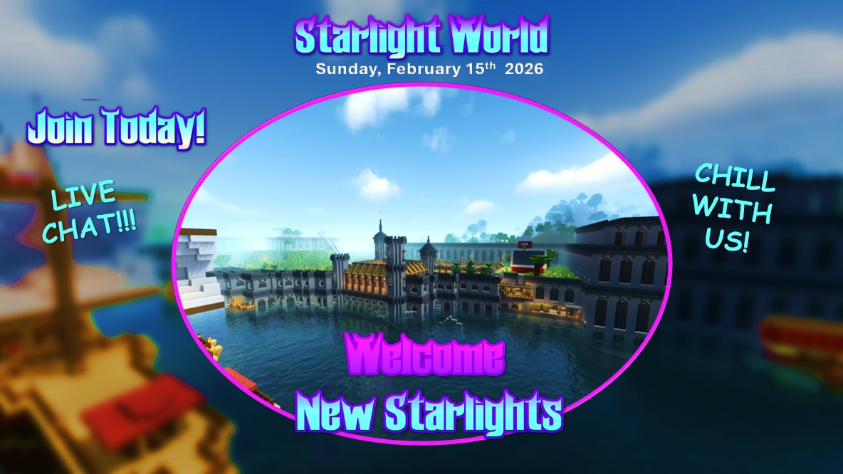 RubberD91792492's tweet image. youtube.com/live/0Ixt1Abrm…
LIVE CHAT!⭐BUILDING CASTLE HARBOR! Starlight World | LIVE MINECRAFT STREAMING
#minecraftstream #minecraft #minecraftgaming #minecraftbuilding #starlightworld