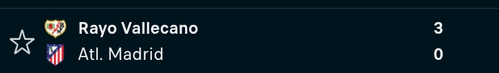 Betting is not for the weak, Atletico Madrid wey wipe Barca 4goals to nill during the week, just get wipe by Rayo Vallecano this evening. The funniest part be say, I carry Atletico Madrid with boldness, I don't even check the stats, cus I too sure say e go win. See me now😂😂😂