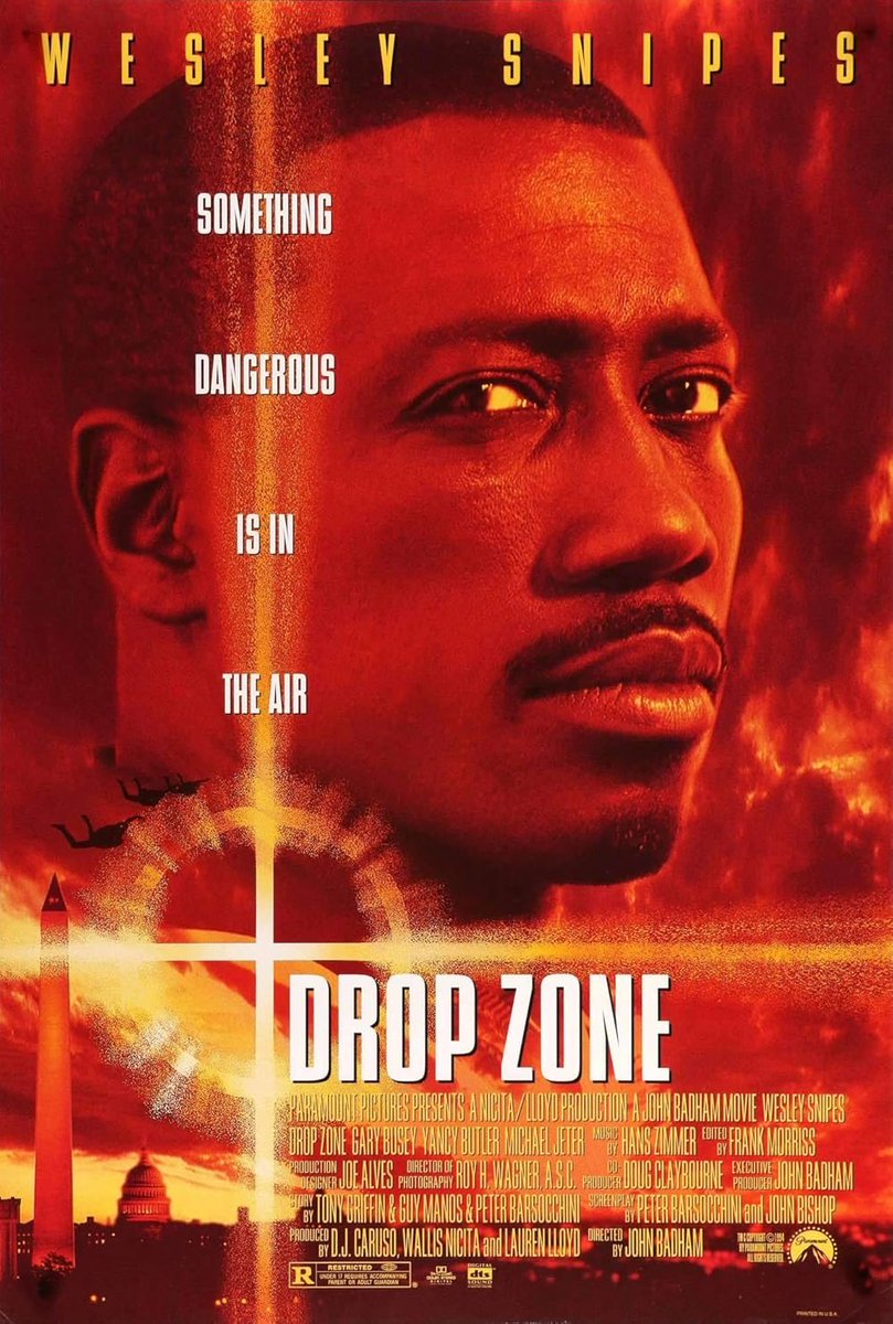 billyjarrettugh's tweet image. Even middle of the road Wesley Snipes is still a very enjoyable watch. A great supporting cast, a pounding Hans Zimmer score, and great John Badham direction make Drop Zone a great afternoon watch