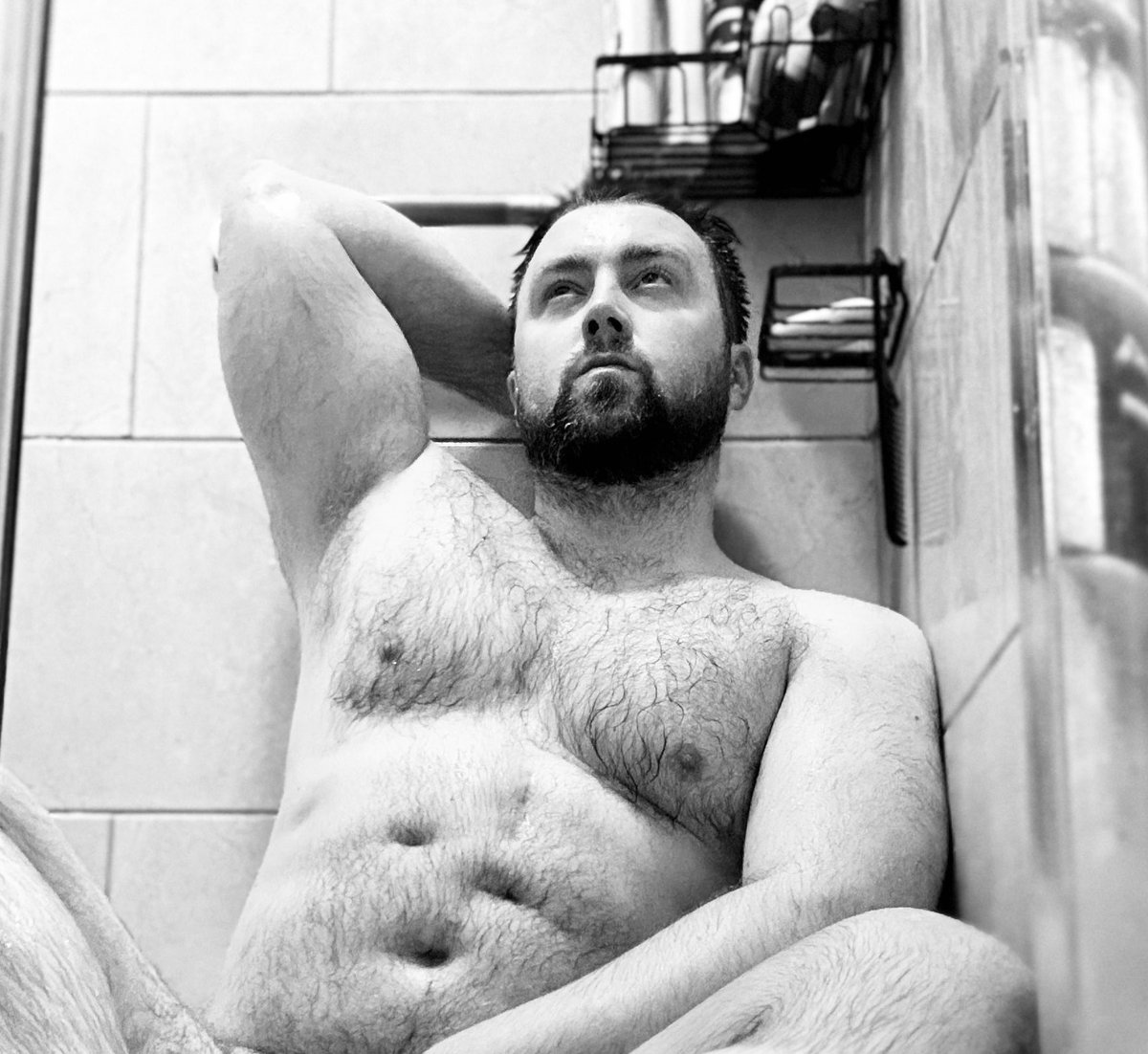 deadbeardaddy's tweet image. Slipping in the shower has never been so sexy