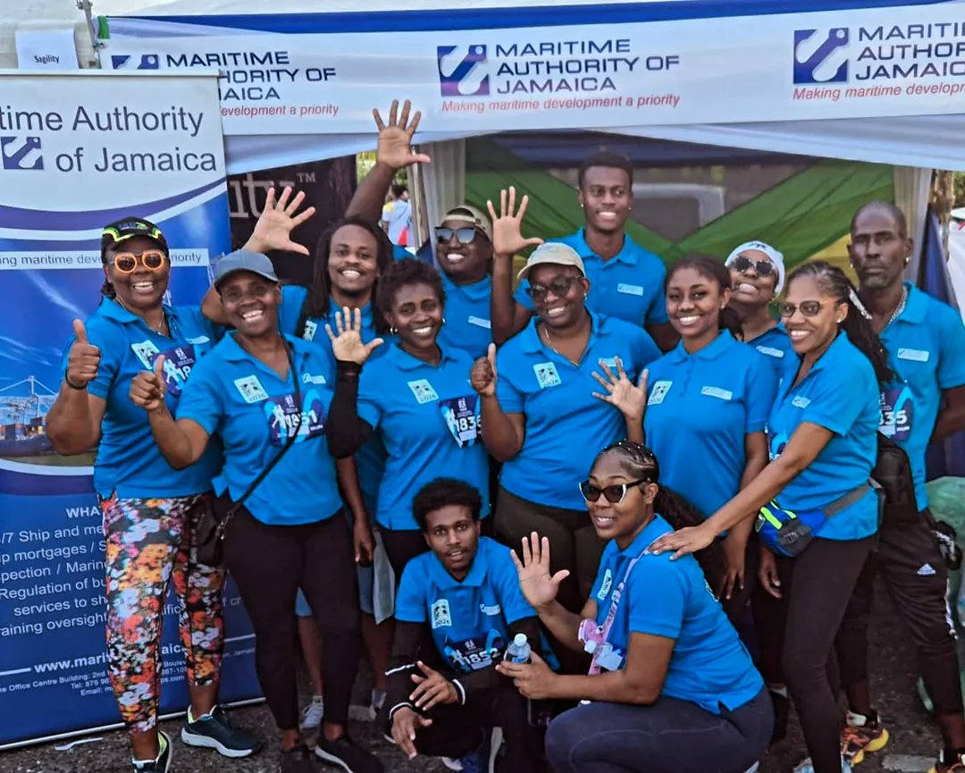MaritimeJa's tweet image. Team MAJ proudly represented today at the 28th staging of @sagicorja's annual #SIGMARun🏆🥇

Held under the theme “Run for the West,” today's Run/Walk event focused on generating proceeds to help restore 5 schools in Western Jamaica which were badly damaged by Hurricane Melissa.