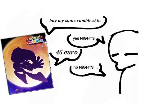 Very excited NiGHTS will be coming to sonic rumble but this is my first thought😭😭