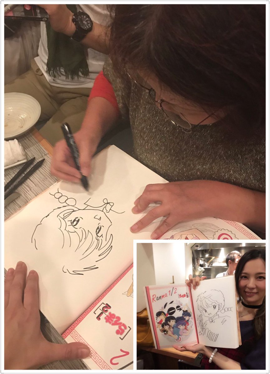 Rumiko drawing Ranma