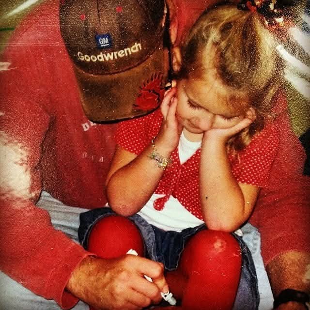 webbnf's tweet photo. As a child, my Uncle Tom told me stories of the King, the Intimidator, and the Lock (Bill Elliott). As a young father, @KevinHarvick was my driver. #HappyDaytonaDay #NASCAR https://t.co/qxVCKFy0L5
