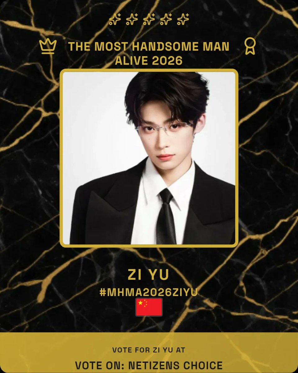 ZiYuVT's tweet photo. Hey Yuni! 📱✨ Zi Yu is in the running for "Most Handsome Man Alive 2026" – let’s help him win!
 
Download the Netizens Choice App right away and you can earn votes just by watching ads. Every vote counts, so let’s start collecting them now and show our support for Zi Yu! 🚀

you can earn 7, 8, or even 9 votes per ad for Zi Yu in the "Most Handsome Man Alive 2026" race!

– besides earning 7-9 votes per ad on the app, we can also cast 1 vote per hour for Zi Yu on the official website!

Website Voting:  https://t.co/RvGSOCCbBp

App Voting: Download Netezins Choice app

#ZiYu