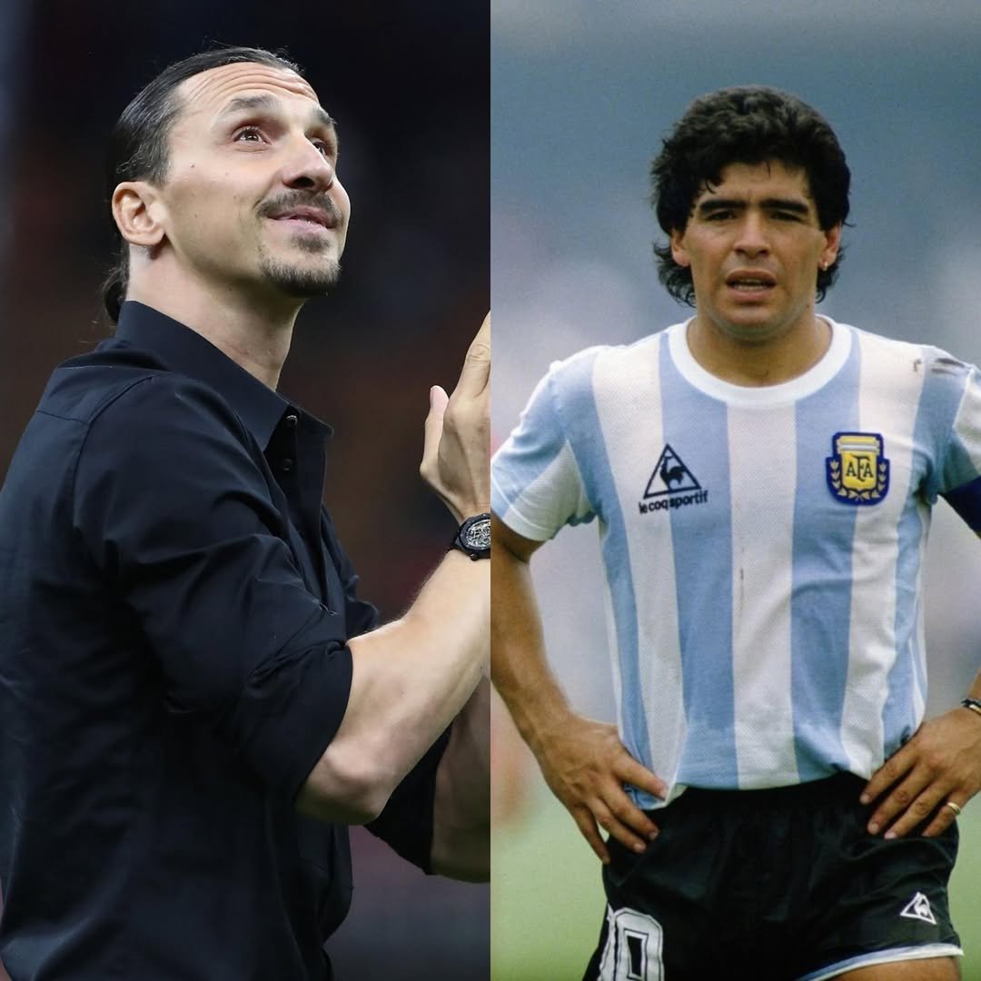 FTBLsection's tweet photo. Zlatan Ibrahimovic: "For me, Maradona represents more than just football. He became a religion and a culture for many. I was lucky enough to meet him in person. He is a symbol for all players. We will remember him forever." https://t.co/6WYkx9kQ6f