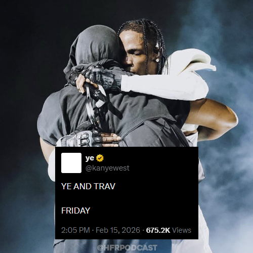 YE 
TRAVIS SCOTT

COLLAB ALBUM

FRIDAY🚨