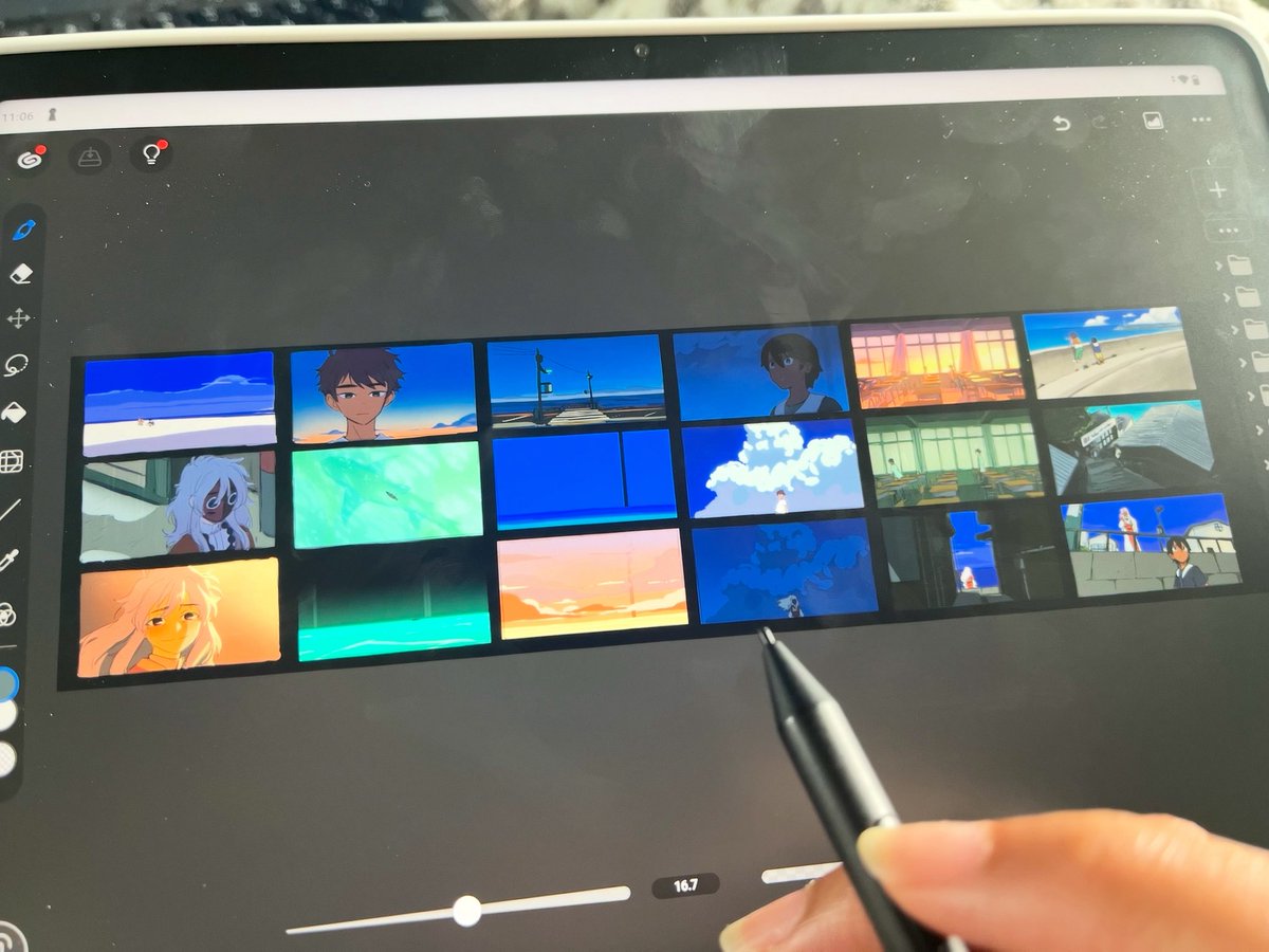 started out as color studies, but before i realized it became a color script for a story idea… #rkgk