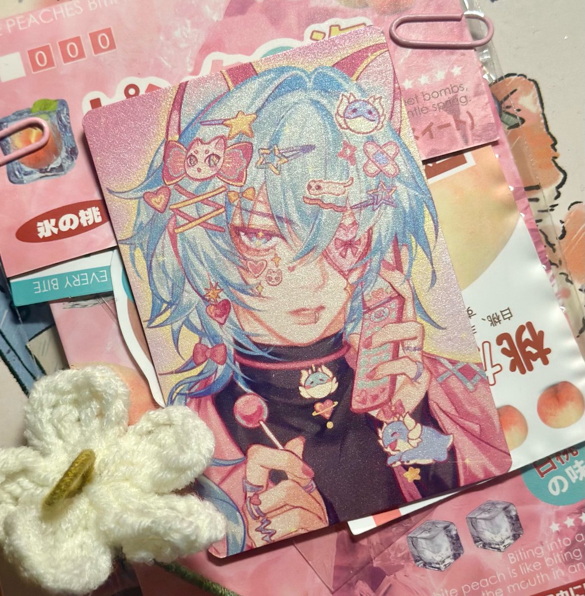 Anaxa card in my decora series! 🥺
🤍 &amp; RT appreciated if you love this card !!! >< 
Thank you so much 💖🙏
#HonkaiStaiRail #Anaxagoras  #崩壊スターレイル