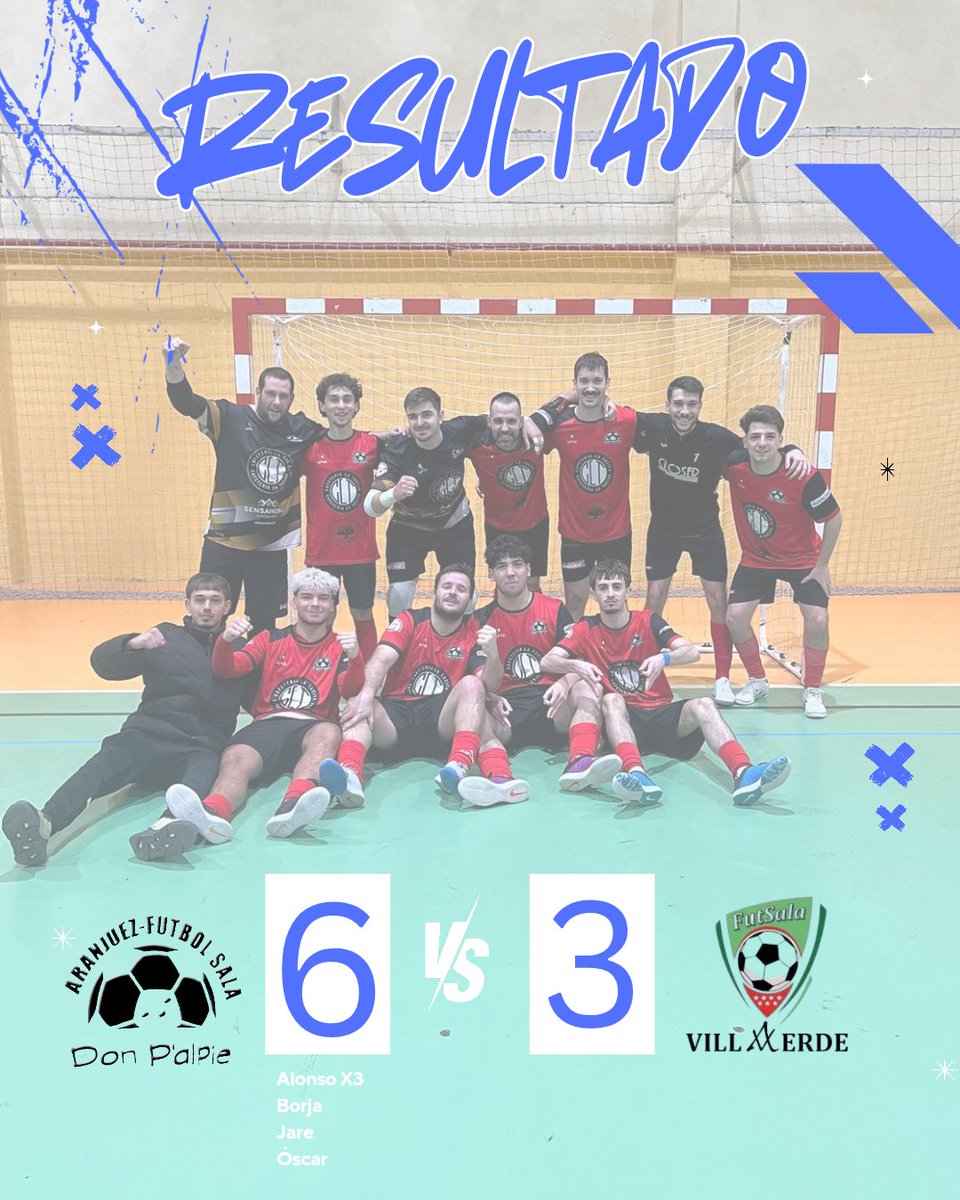 Suma y sigue del primer equipo🔥 

Buena primera parte que nos permite irnos con ventaja en el marcador.

Ya en la segunda, sabemos manejar la ventaja pese a bajar nuestro ritmo y defender bien su sistema de portero jugador.

A seguir equipo! 

#VamosDonpal❤️
#HacerHistoria