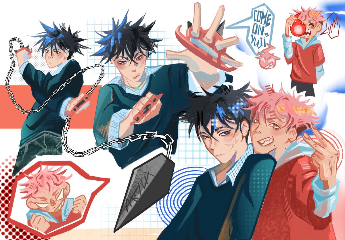 akyllashark's tweet photo. ITAFUSHI and SOUL EATER AU ‼️

#art #jjk #fyp #jjkart #itafushi https://t.co/V32S6vbVqG