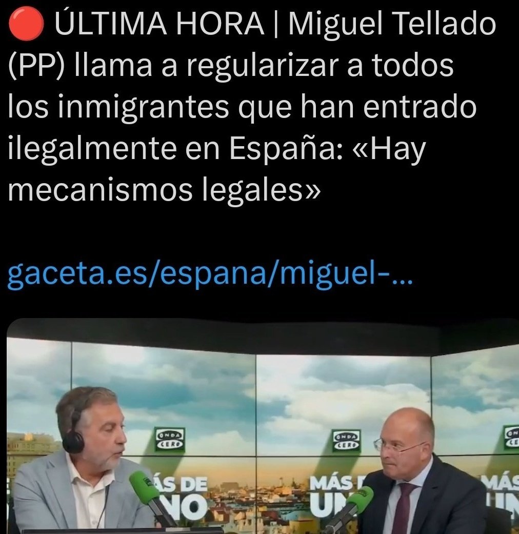 Ahora de repente, los tibios socialdemócratas, para intentar frenar su decadencia moral, se han vuelto de <a href="/vox_es/">VOX 🇪🇸</a> ... Pero es que no pueden. Primero por hipócritas y segundo porque <a href="/vox_es/">VOX 🇪🇸</a> sólo hay uno.

Son la decadencia.