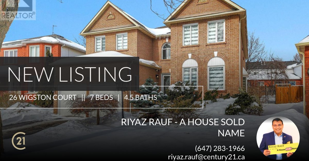 CondoSuperstar's tweet photo. 📍 New Listing 📍 Take a look at this fantastic new property that just hit the market located at 26 Wigston Court in Whitby (rolling Acres). Reach out here or at (647) 283-1966 for more information!

Listed by Sajid Khan

Riyaz Rau... https://t.co/a1xQE6ZGfP https://t.co/LcI29nXwAJ