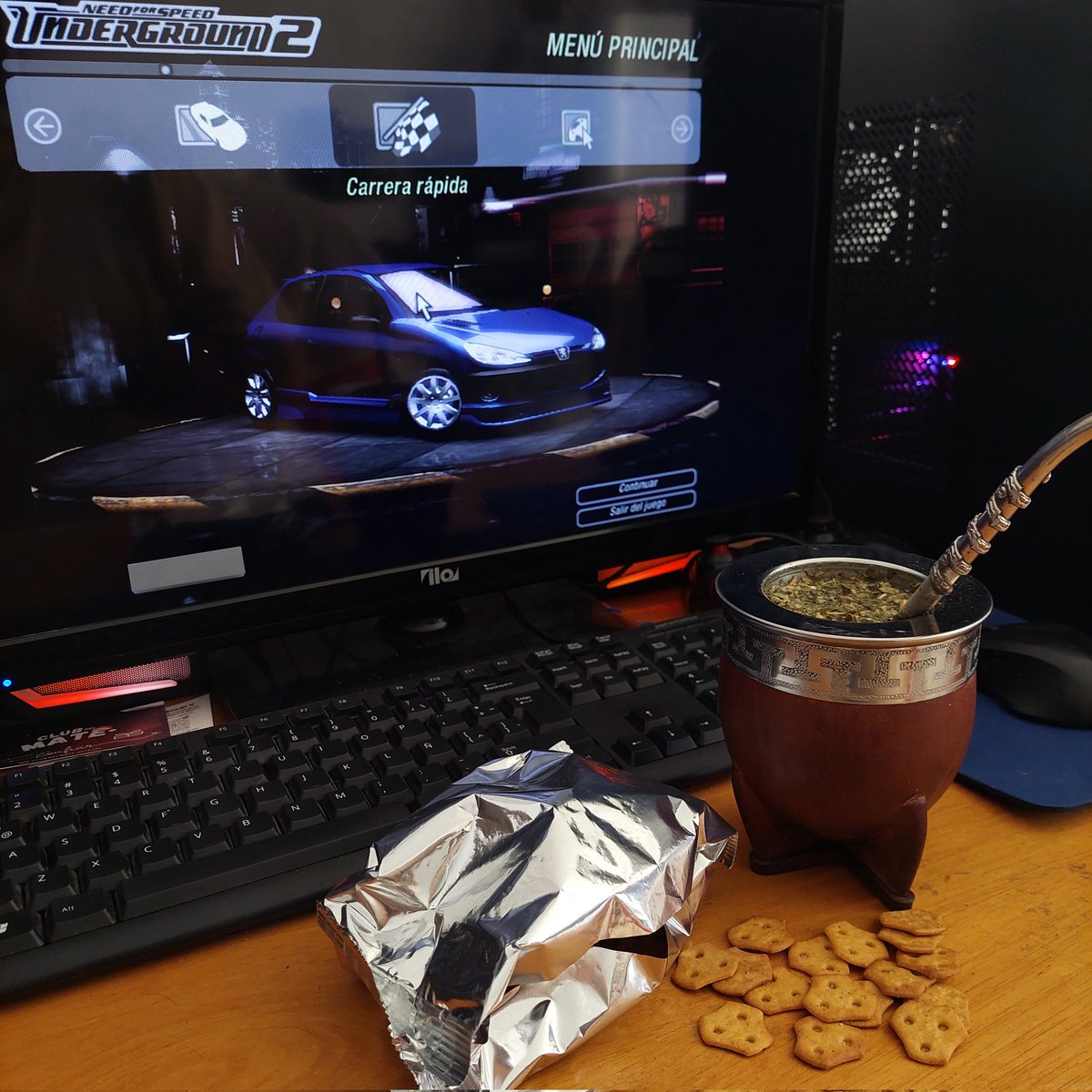 GallinaCossmica's tweet photo. Todos arrancabamos el NFS Underground 2 con el Peugeot 206 no?? (Lo sigo haciendo) 🧉🐔❤️ https://t.co/GbPX7U0pvU
