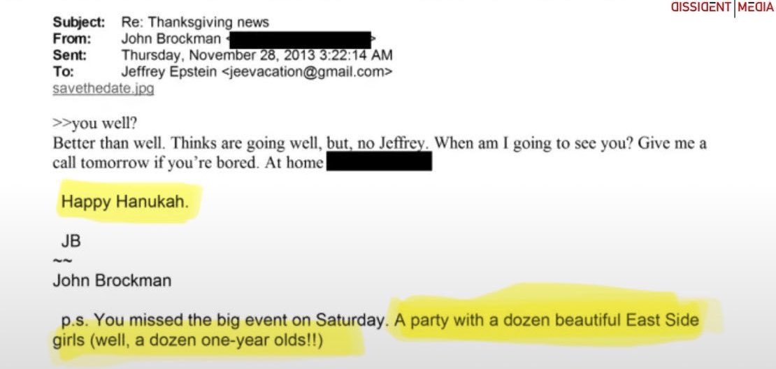 “Jeffrey. ¿Cuándo voy a verte? Llámame mañana si estás aburrido. En casa”
Feliz Janucá”.
JB

“P.D. Te perdiste el gran evento del sábado. Una fiesta con una docena de hermosas chicas del East Side (¡bueno, una docena de niñas de un año!!)”

¿Por qué no hay una guerra ahora mismo