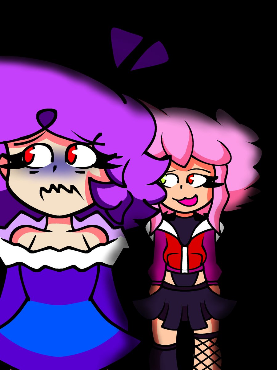 La acosadora siendo acosa 
#draw #drawing #digitaldrawing #oc #dibujodigital #dibujo