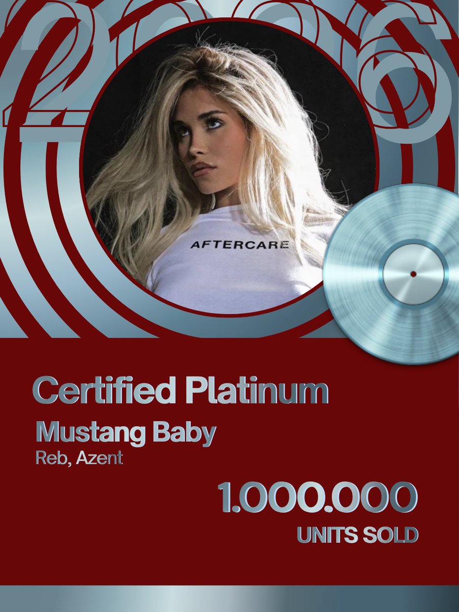 'Mustang Baby' by #Reb &amp; #Azent, is now #iHeartcertified Platinum