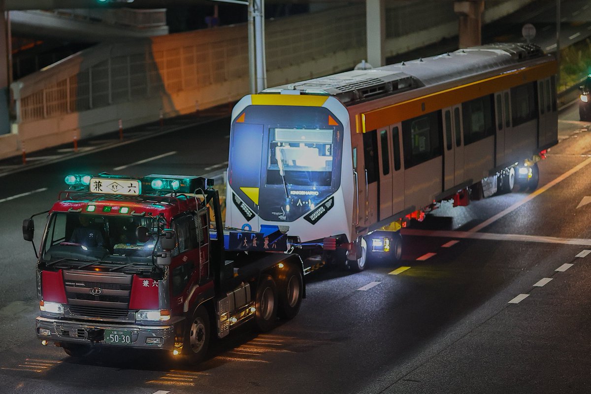 New Cairo Metro Line 4 trains manufactured by Kinki Sharyo being