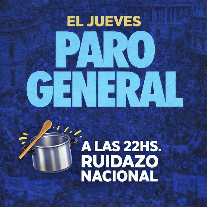 LA FAMOSA <a href="/cgtoficialok/">CGT</a> VA A CONVOCAR A UN PARO GENERAL INDETERMINADO CONTRA LA REFORMA LABORAL, Y EL PUEBLO ARGENTINO CONVOCA A UN FUERTE #CACEROLAZO PARA LA NOCHE DEL JUEVES A LAS 22 HRS. ES EL COMIENZO DEL FIN DEL ANARCOLIBERTARIO 🔥🔥🔥🔥🔥🔥🔥🔥🔥