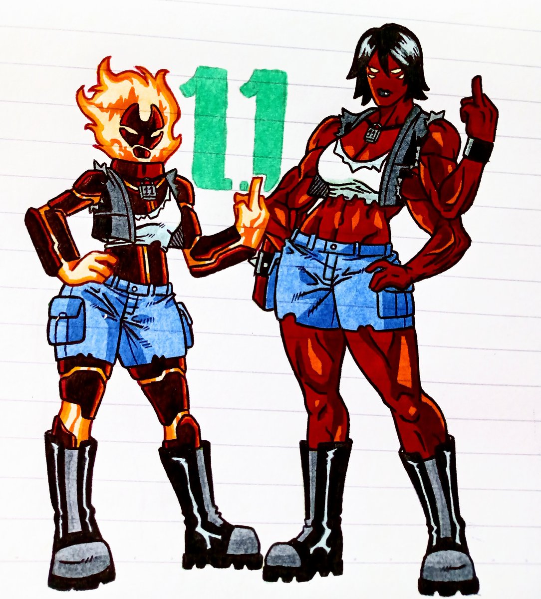 Día 11- Kevin Mutation heatblast y 4arms

#SanValentrix2026 #4arms #Chaquetrixfanart #ben10 #Ben10Fanart  #Ben10classic #aliengirl #CartoonArt #Chaquetrix #fanart #art #heatblast