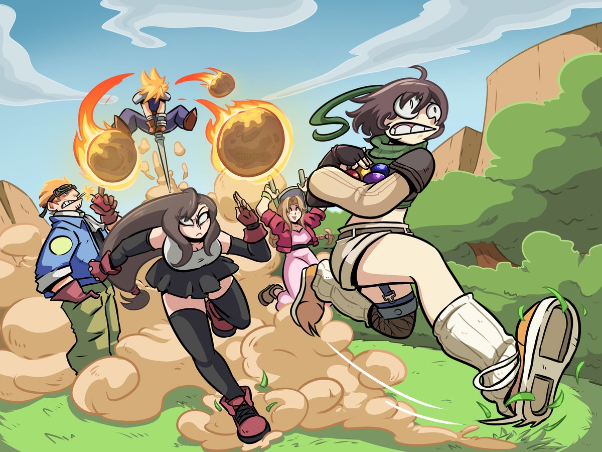 nico_narra's tweet photo. Final Fantasy VII Return Our Materia or Die!
“Yuffie thought it was a good idea to steal her friends’ materia while they were distracted. Unfortunately for her, now she has an Ex-SOLDIER, bartender, florist and pilot ready to chase her to the ends of the planet.”
Com for Pingu https://t.co/AioKcQZR3o