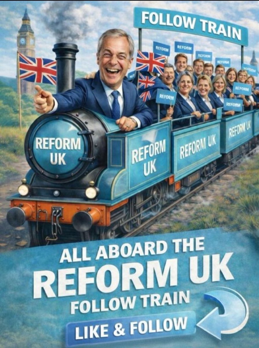 Together…… that’s the only way
Follow each other, look after each other
Reform it’s the only way🩵🇬🇧🙏