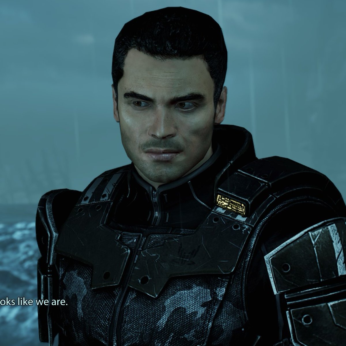 sceebedee's tweet photo. wait !! wait wait wait guys- kaidan alenko from the hit video game mass effect. bet you didn't see that coming https://t.co/q7esKfhTQK