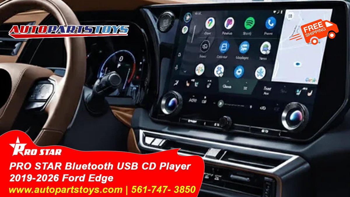 autopartstoys's tweet image. Your 2019-2026 #FordEdge just got an upgrade. The PRO STAR USB CD Player brings retro soul to your modern dash with seamless Bluetooth tech and steering wheel control. 🎶

Plug, play, and drive.

#CarTech #Ford #RoadTrip #USA #AutopartsToys #FordEdge