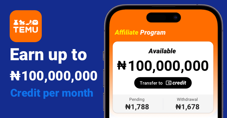 UsmanMuham49188's tweet photo. 🚀 Help Me Earn Instantly – Just 1 Click!
Hi friends! 👋 Join me on Temu’s affiliate program—no payment needed! Just sign up via my link, and I’ll earn up to ₦12,000 instantly 💰 PLUS, you’ll get free rewards too! 🎉
🔗 https://t.co/2VTRgmRTrA 🔍 ind708416 https://t.co/0xrOJX2OAo