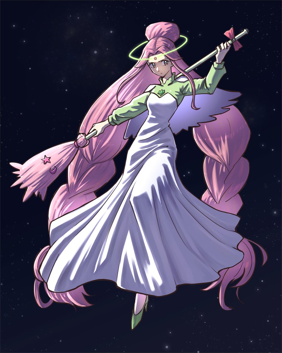 Look at this awesome artwork of our most beloved goddess wielding her  broom!  Time to  clean up  the solar system! 😁
Thanks <a href="/apara_ap/">Apara | Vgen open</a> for this awesome artwork!

#キュアフェリーチェ
#まほプリ