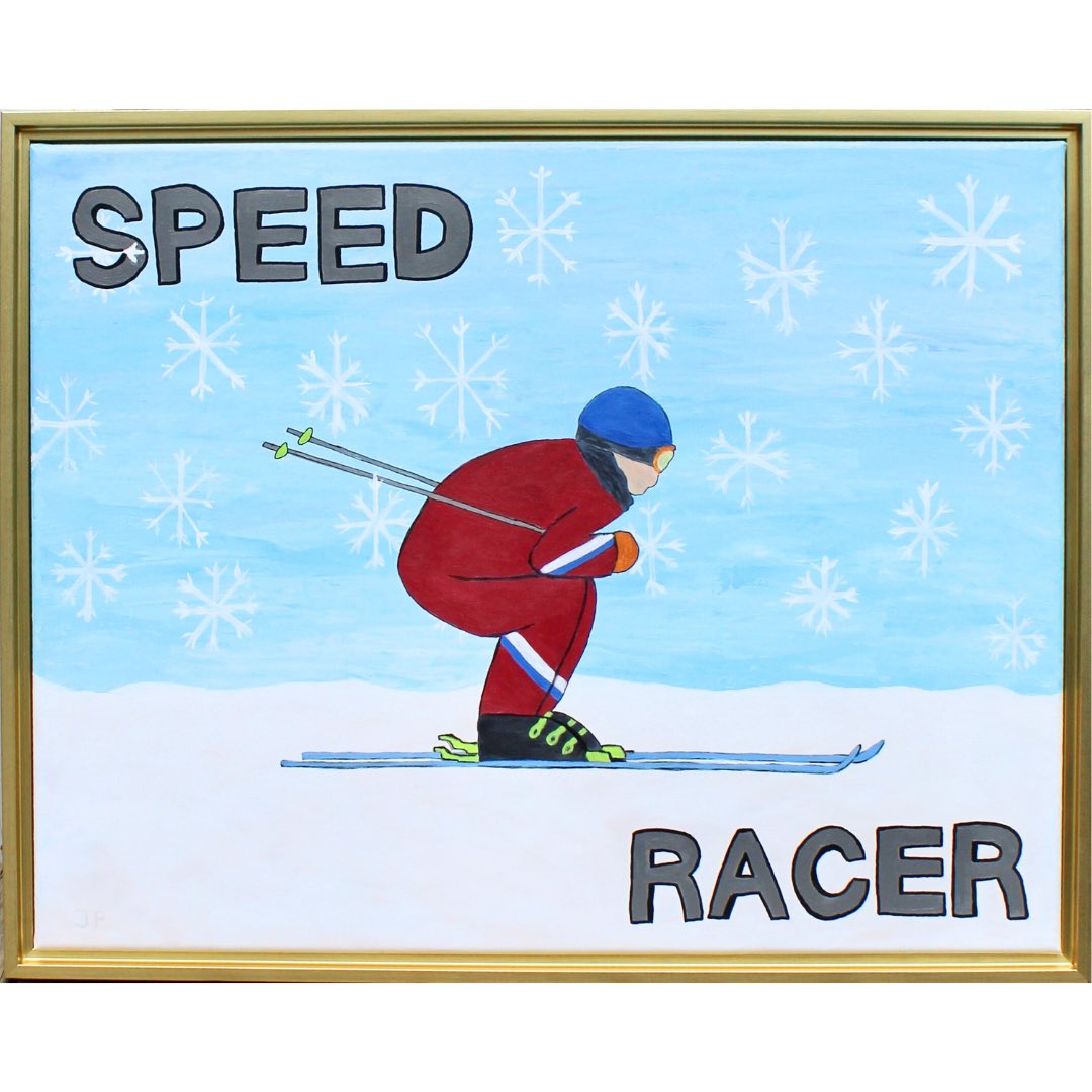jeanneplayer's tweet photo. The Olympics have me thinking about skiing and chasing dreams. 🎿
Speed Racer is perfect for collectors who love sports, movement and contemporary art, and modern interiors.
🎨 Original Art
🖼️ Available Now 
🔗 to Purchase
https://t.co/TlwM8YfCbR

#Olympics2026 #skiing #downhill https://t.co/zKccebeGzh