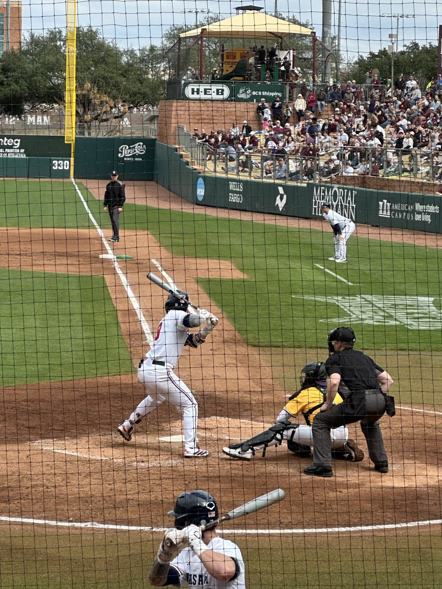 Grahovac leads off as we enjoy the third game of the opening weekend series of <a href="/aggiebaseball/">Texas A&M Baseball</a> vs. tennessee tech! #BTHOtenntech #Whoop