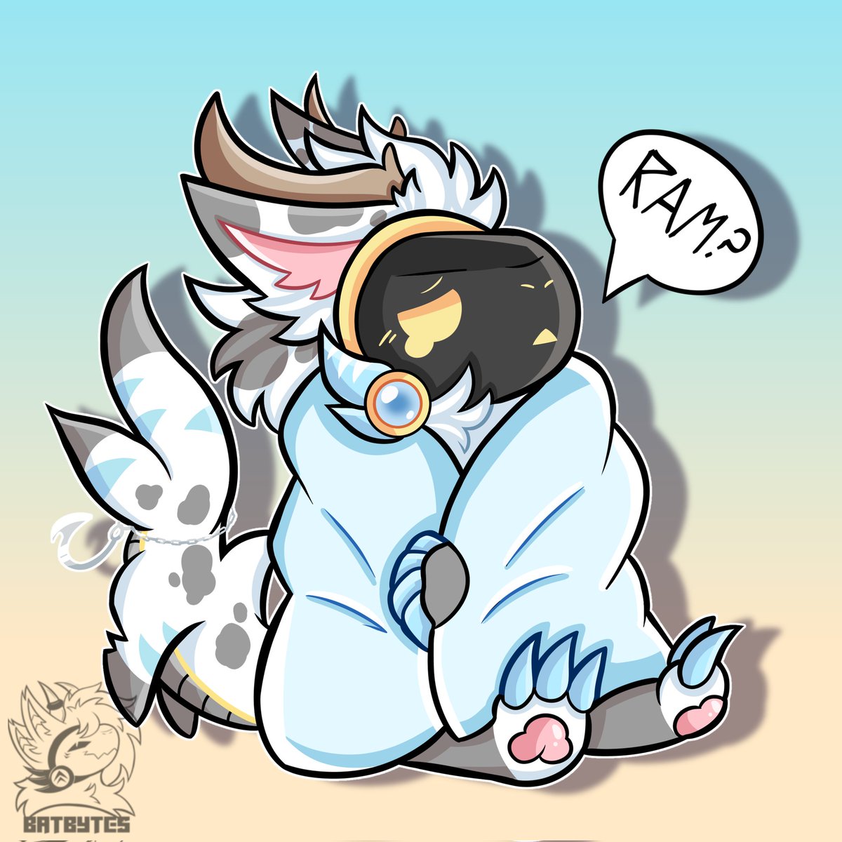 Would you give this protogen some ram? 🥺

🎨 - for <a href="/itihi3/">イチヒ(Ichihi)🦊🐯🐲🦈</a>