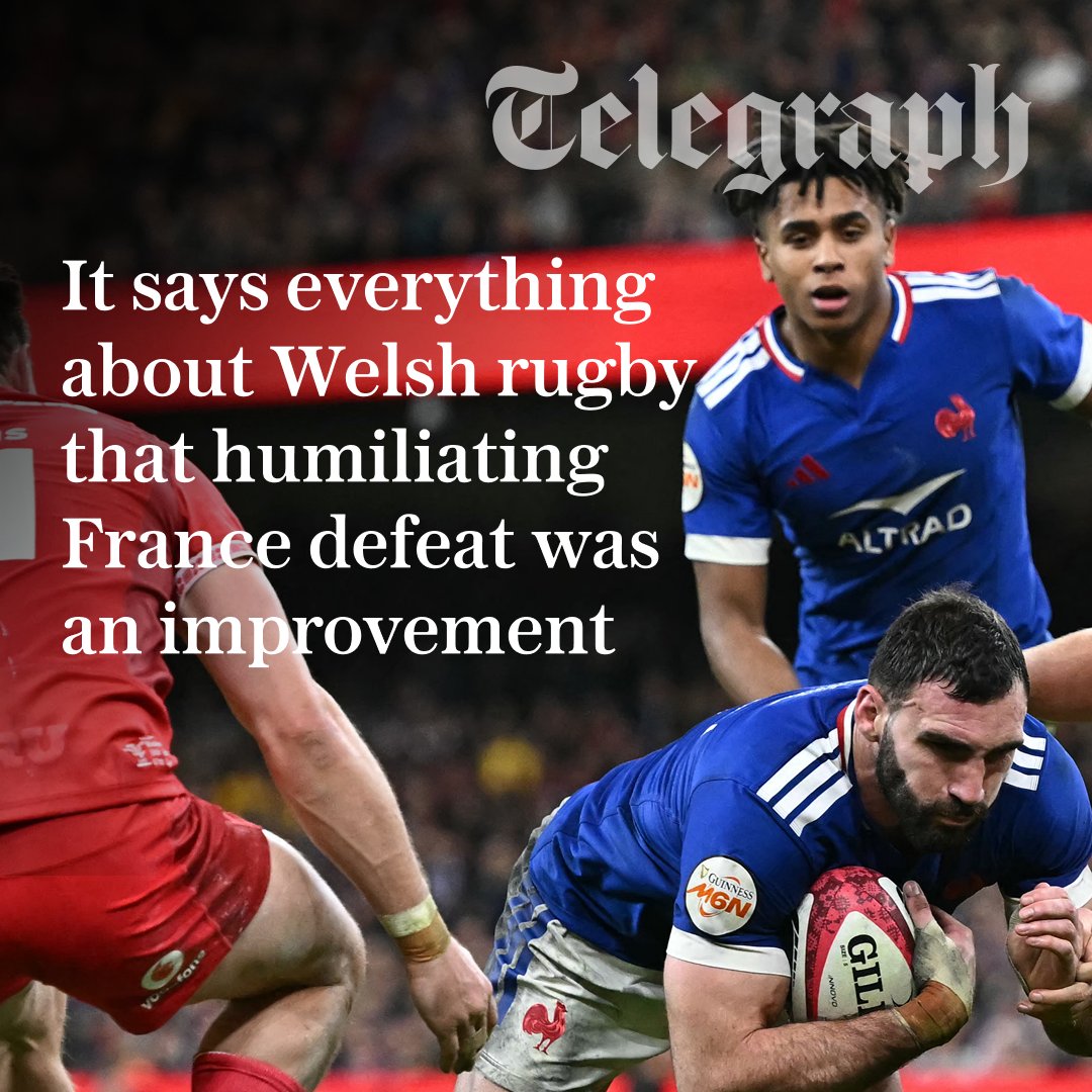 🔴 Another Wales humiliation, another record for the Dragonhood to pile on to their recent mass of rancid ignominy

Read the full story below 🖇️
telegraph.co.uk/rugby-union/20…