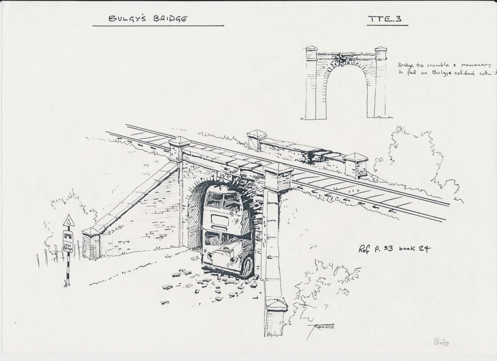 thekaikkistore's tweet image. Bulgy's Bridge concept art