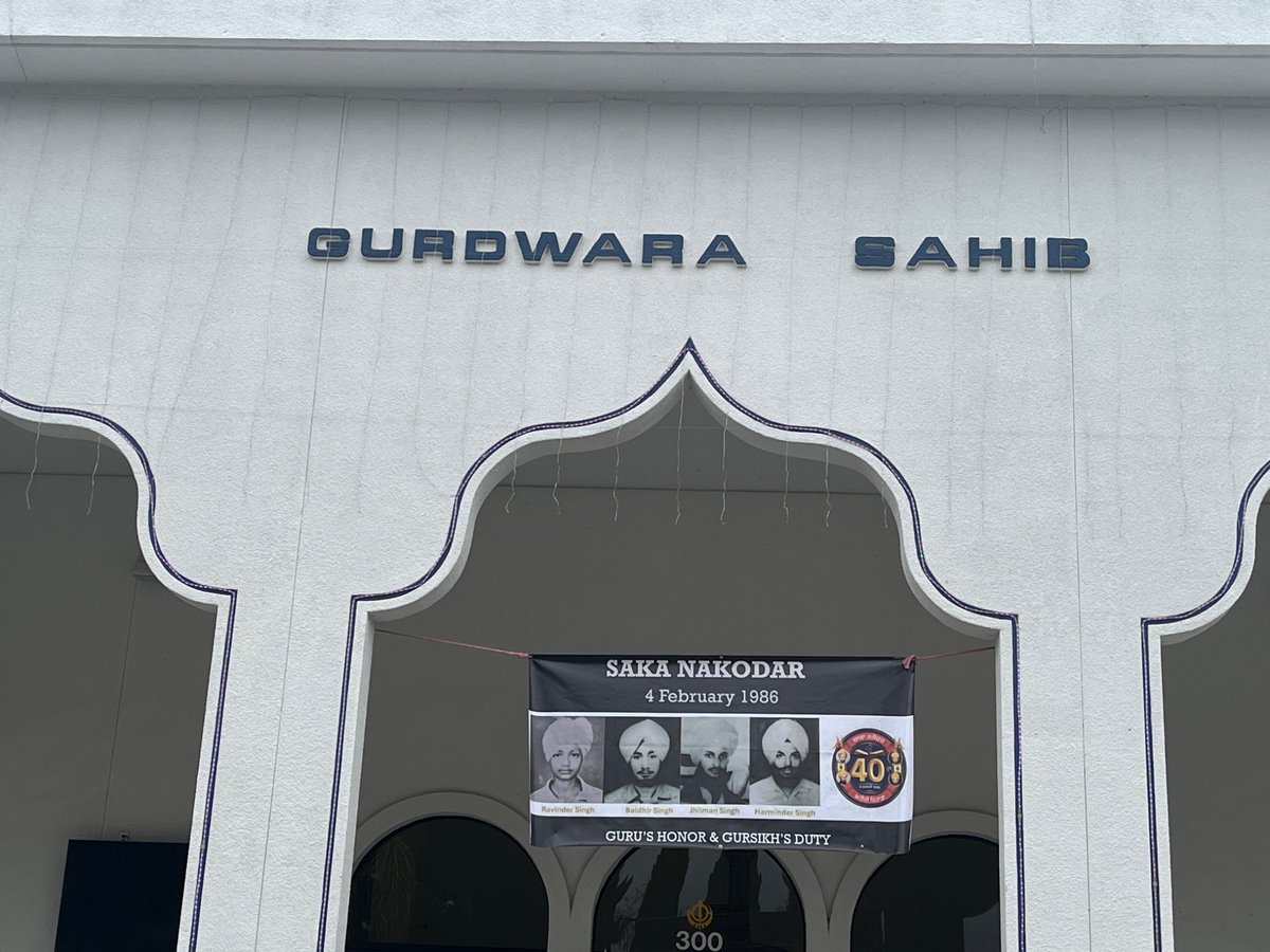 sakanakodar's tweet photo. Dr. Harinder Singh’s presentation on Sunday, February 15, 2026, at Gurdwara Sahib Fremont, CA, honoring the memory of the Saka Nakodar Shaheeds (1986): Bhai Ravinder Singh Ji, Bhai Harminder Singh Ji, Bhai Baldhir Singh Ji, and Bhai Jhilman Singh Ji.

#SakaNakodar40 https://t.co/rzQhHbFg3C