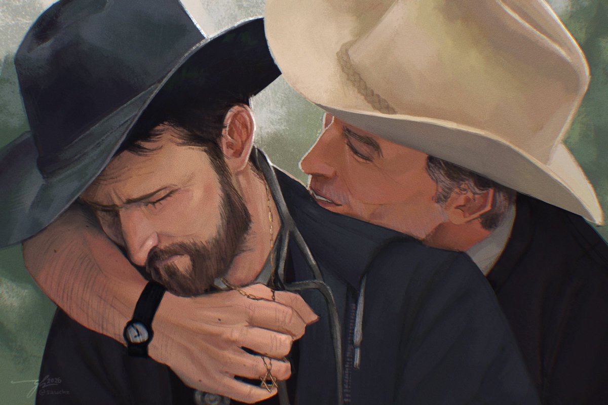 sawckzs's tweet photo. brokeback rabbot ! // #rabbot #fanart #thepitt #michaelrobinavitch #jackabbot #brokebackmountain https://t.co/YcVQqxBzUs