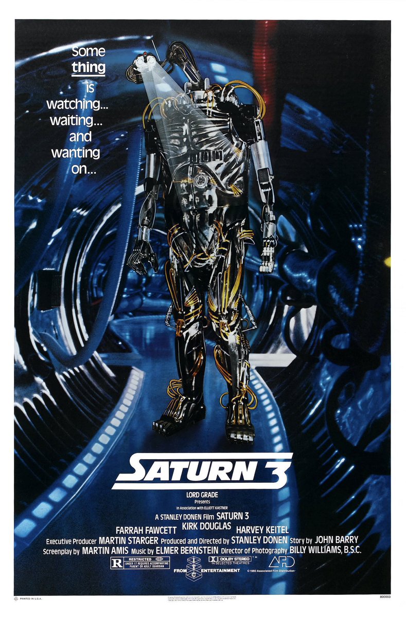 FilmNewsNos's tweet photo. 🎬MOVIE HISTORY: 46 years ago today, February 15, 1980, the movie ‘Saturn 3’ opened in theaters!
#FarrahFawcett #KirkDouglas #HarveyKeitel #EdBishop #RoyDoltrice #DouglasLambert #ChristopherMuncke #StanleyDonen https://t.co/q8VY320ML8