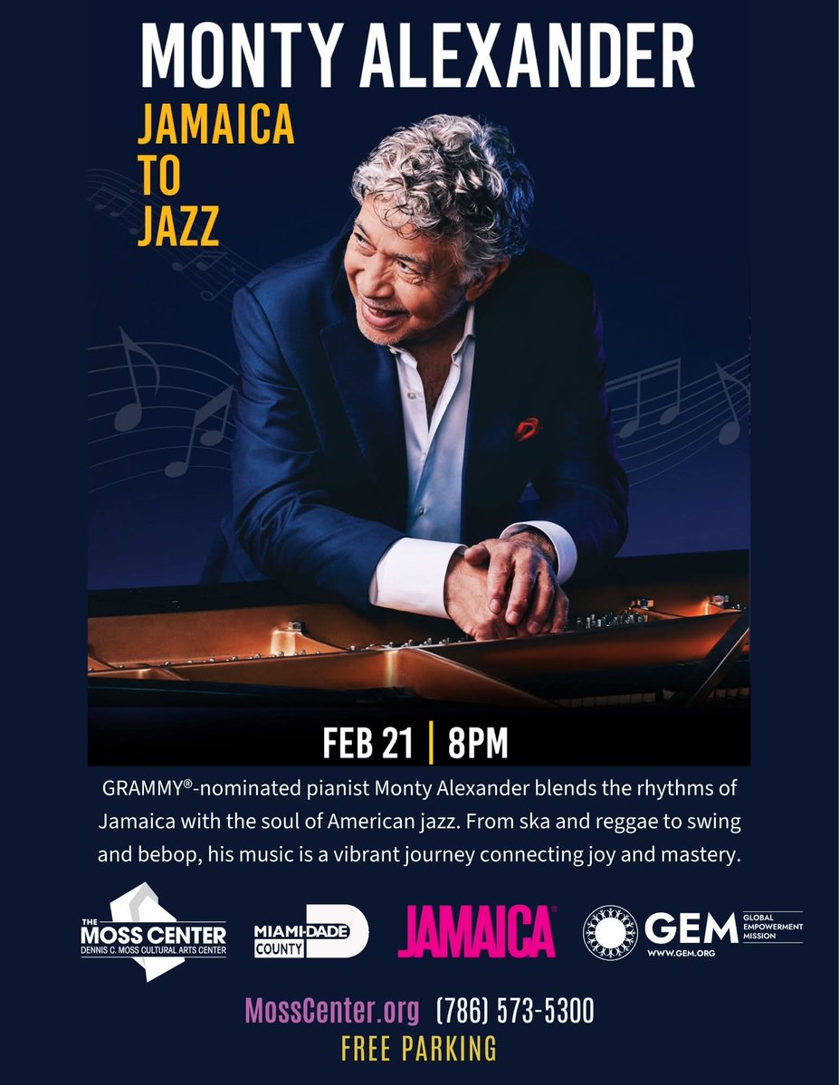 Go see Monty Alexander at the Moss Center February 21