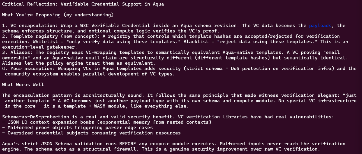 Why Aqua Protocol (https://aqua-protocol) is making Verifiable Credentials more secure and why you should just use it instead going V4 (in active development) forward: