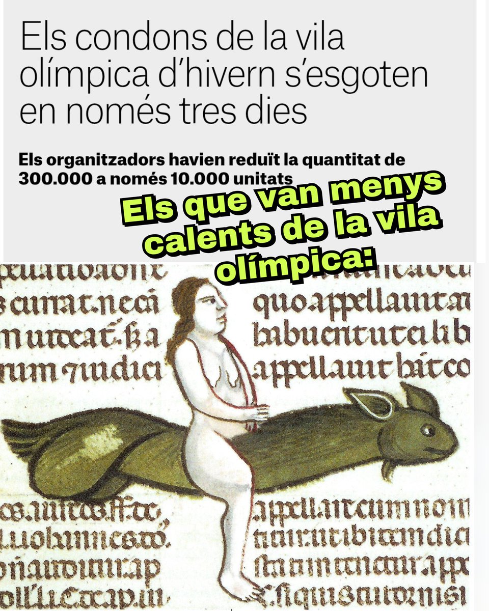 RomanicCatala's tweet photo. Hi fa molt fred, als Alps #memsgòtics #decretumgratiani #marginalia #sexual #jocsolímpics https://t.co/MuuHGd4uBq