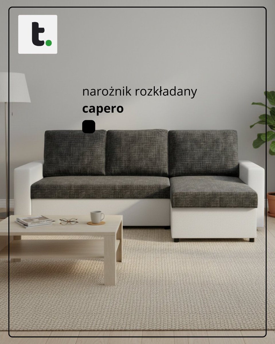 ⬛ Narożnik CAPERO to funkcjonalny model do codziennego użytkowania.

🟩 CAPERO: tyletegotu.pl/naroznik-uniwe…

#tyletegotu #meble #premium #capero #salon #naroznik #naroznikdosalonu #bialynaroznik #dom #mieszkanie #styl #design #polska #darmowadostawa