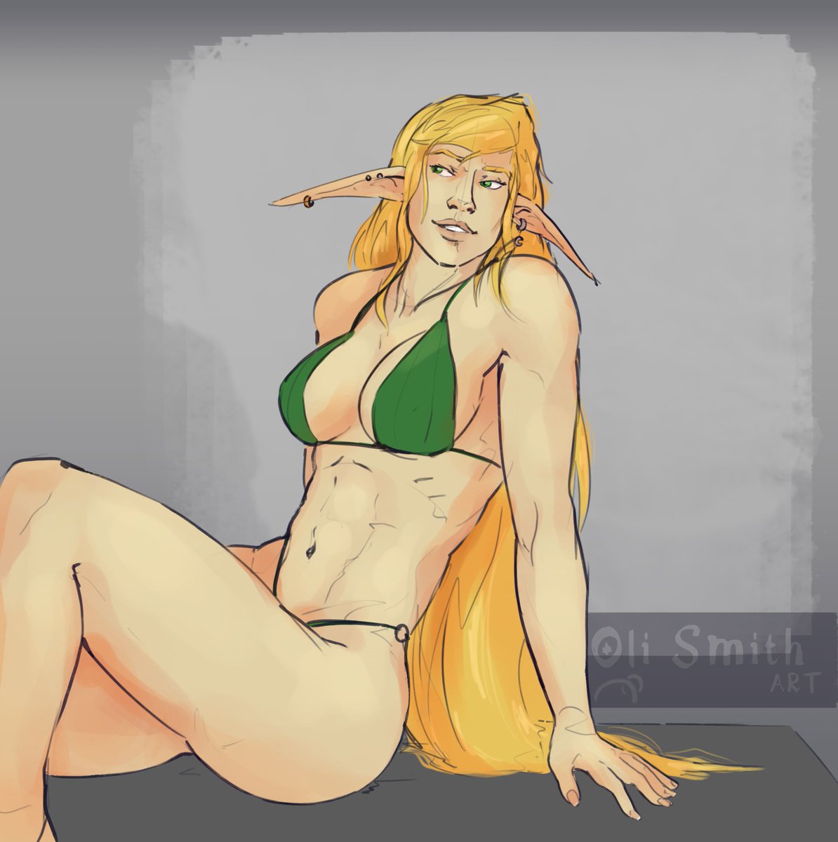 Slowly warming back up to illustration in the new office, an excuse to draw my favourites of my buff girls