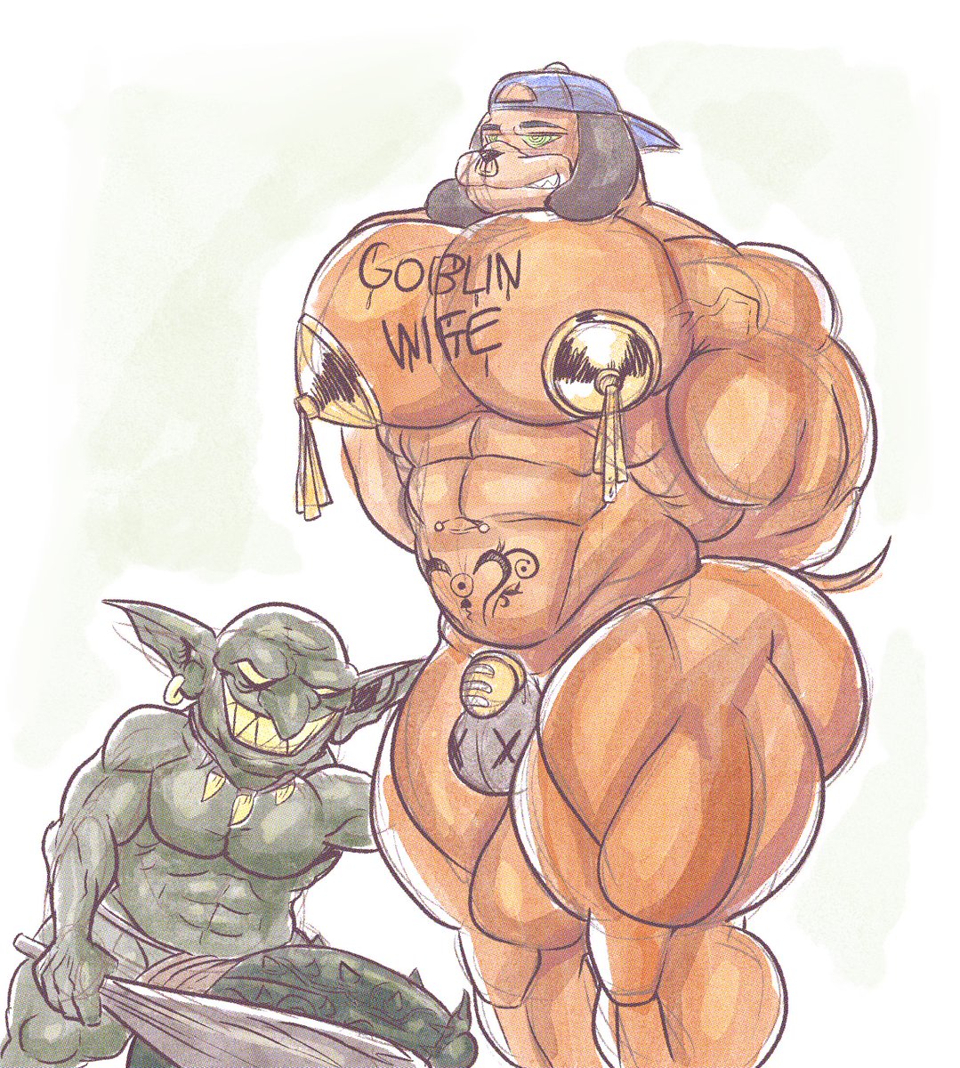 Quick little scribble: if you wonder how Pedro is doing, he is married to a goblin at the moment
Oc by: <a href="/Tiburalgo/">Tibby</a>