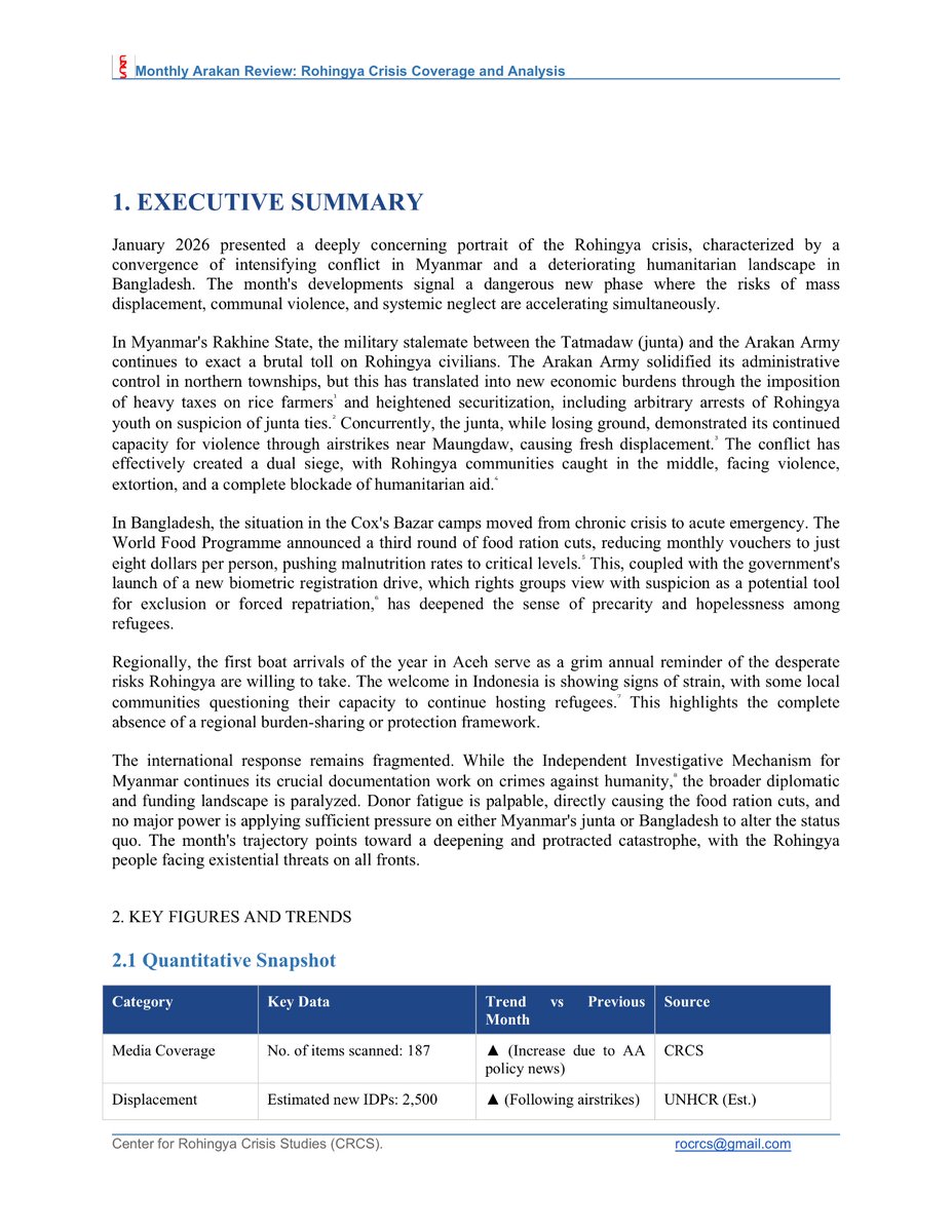 Center for Rohingya Crisis Studies tweet media