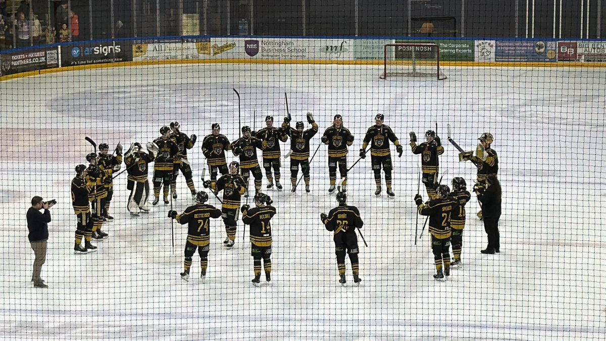 Two sides of the coin this weekend. Jumbo on Valentines Night last night, and in the stands tonight.

Much better performance tonight, grinding out the win. 

Great effort all weekend from the #PanthersNation, bringing the noise throughout this double header.

<a href="/PanthersIHC/">Nottingham Panthers</a>.