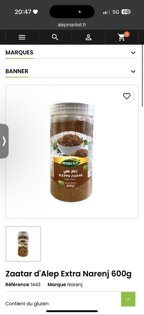 rxmasyr's tweet photo. Je sors du silence mais pour les habitants de Lyon, vous avez Alep Market à St Priest et côté Part Dieu. Pour ceux qui habitent loin vous avez le site et je vous conseil ce Zaatar, vous avez plusieurs sortes mais sachez que tout diffère selon les marques et pays, de rien https://t.co/0SQyCtEKLU
