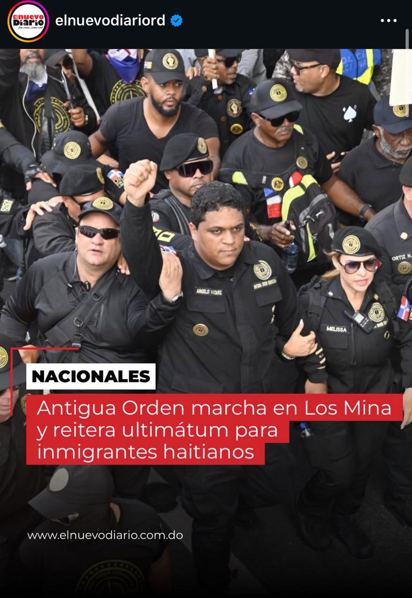 Apoyamos sin reservas la marcha impulsada en el dia de hoy, 15 de febrero, por la Antigua Orden, con ocasión del asesinato de un valioso joven dominicano por extranjeros desalmados. Aunque no pude asistir, lo cierto es que se trata de reclamo legítimo que todos debemos respaldar.