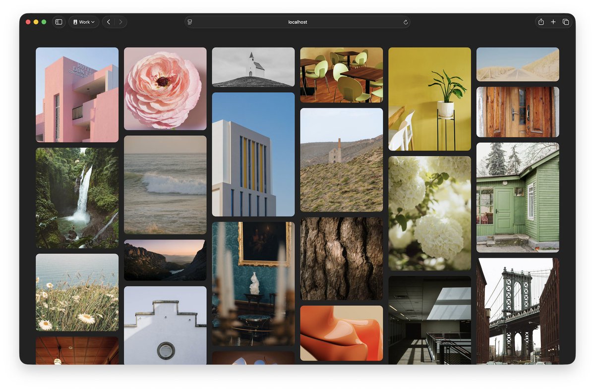TIL in web technology...

Years after Pinterest popularized the look, the masonry layout can now be achieved without hacks &amp; JavaScript.

webkit.org/blog/17660/int…
