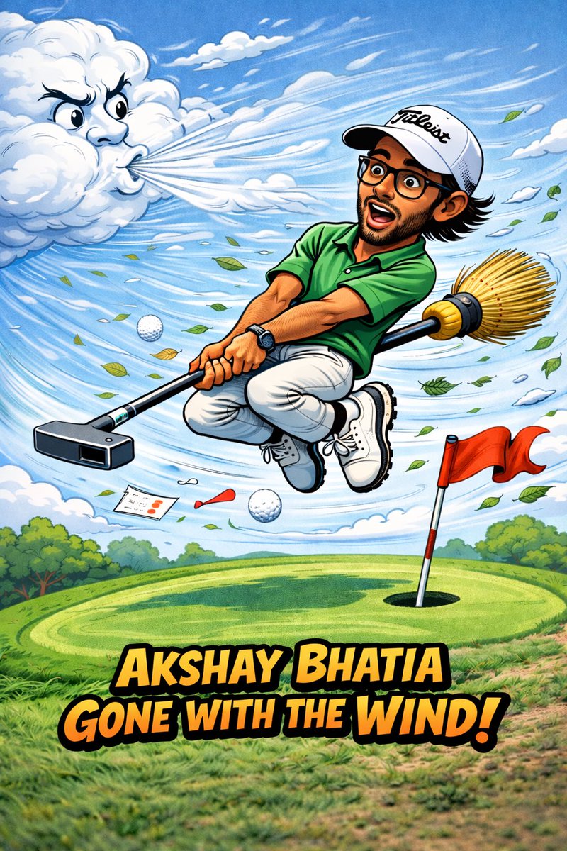 Golf gambling Twitter really crowned Akshay the winner after 54 holes 😂😂

As if a guy who uses a broomstick putter had ANY chance in weather like this 

#ATTPebbleBeach
